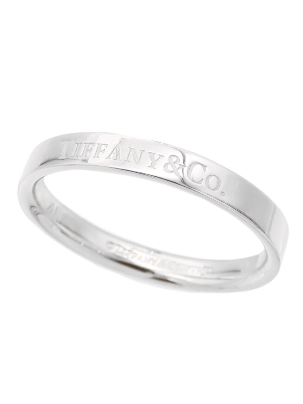 Tiffany & Co Flat Band Ring Platinum